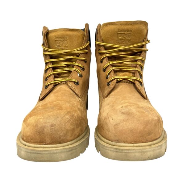 Timberland PRO 92628 Mens 11M Safety Toe Work Boots Wheat Nubuck Comp Toe - Picture 2 of 11